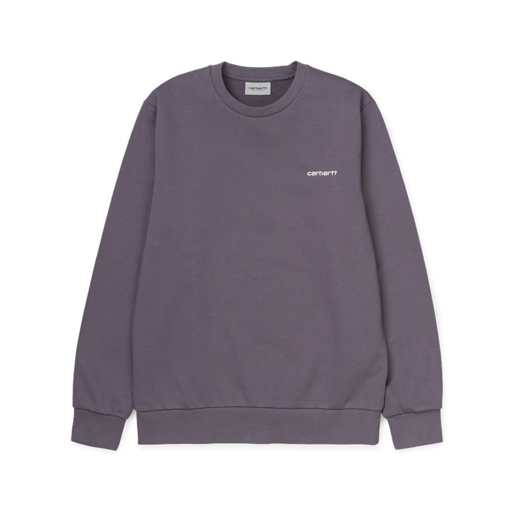 Carhartt Script Embroidery Sweat  Decent Purple  White  